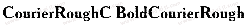 CourierRoughC BoldCourierRoughC Bol字体转换